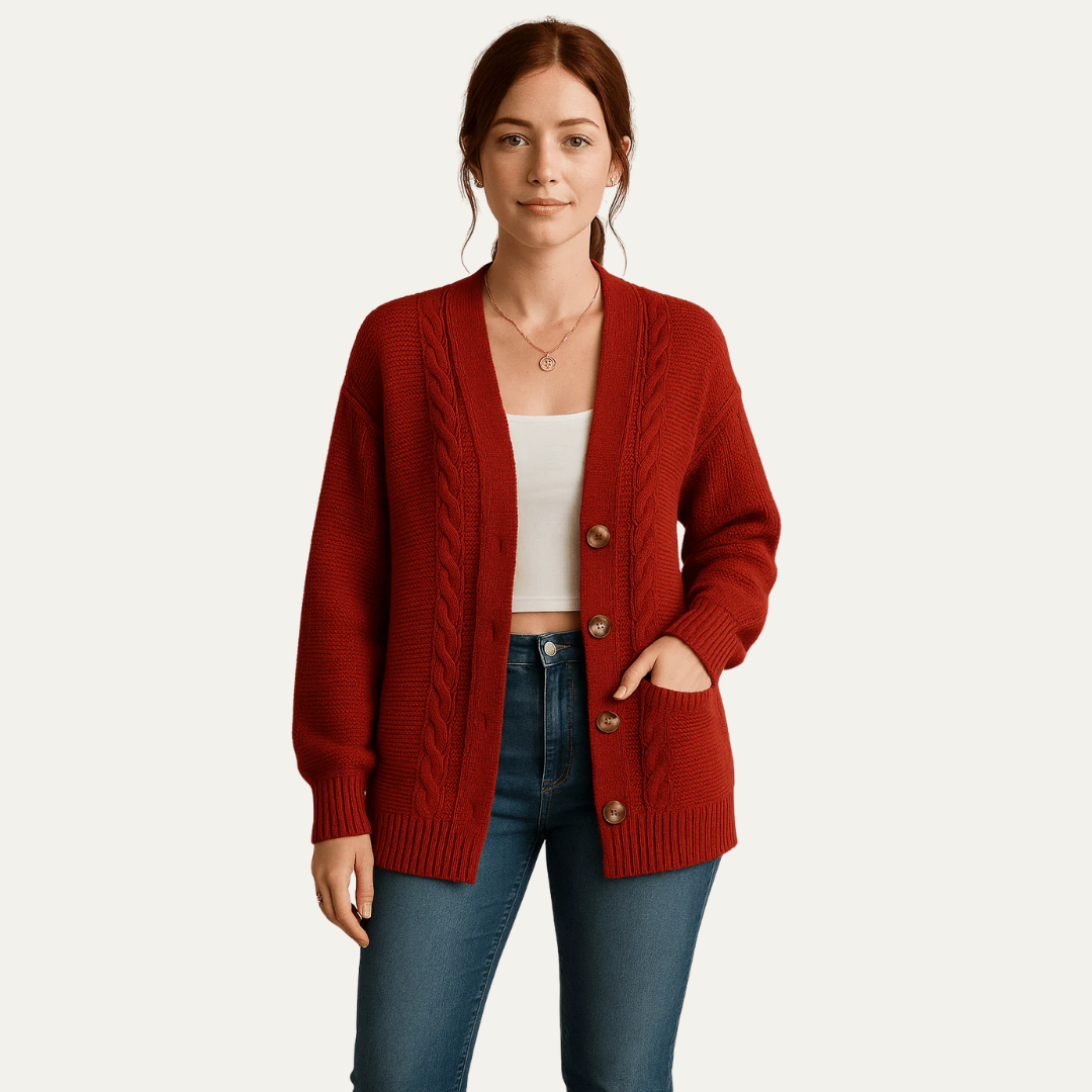 Women’s Cozy Cable Knit Cardigan