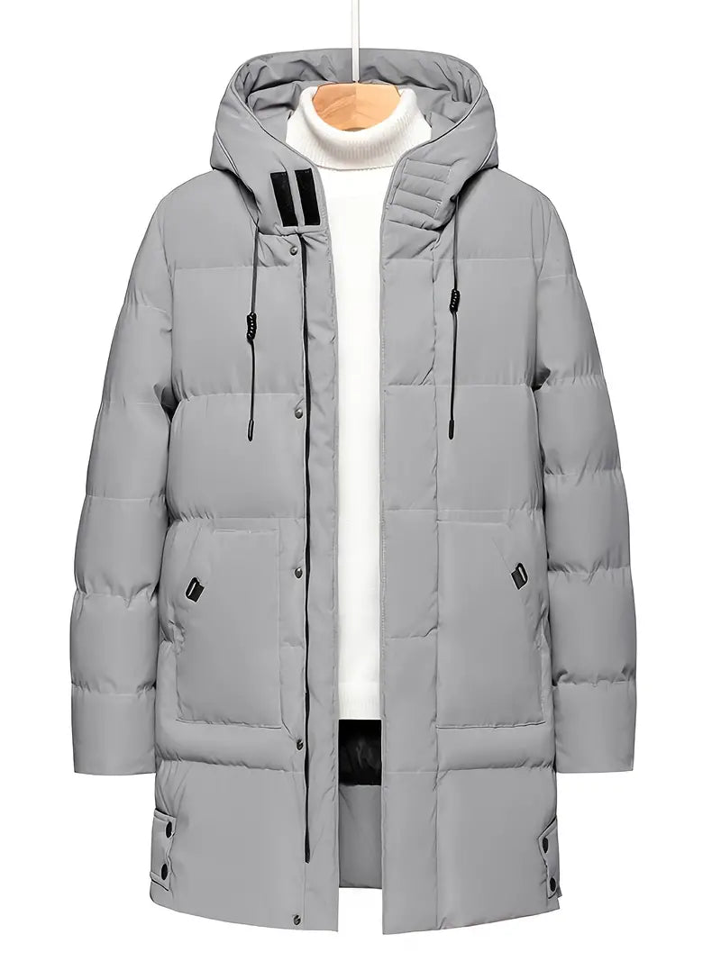 Men's Alex Padded Winter Jacket with Hood and Zip