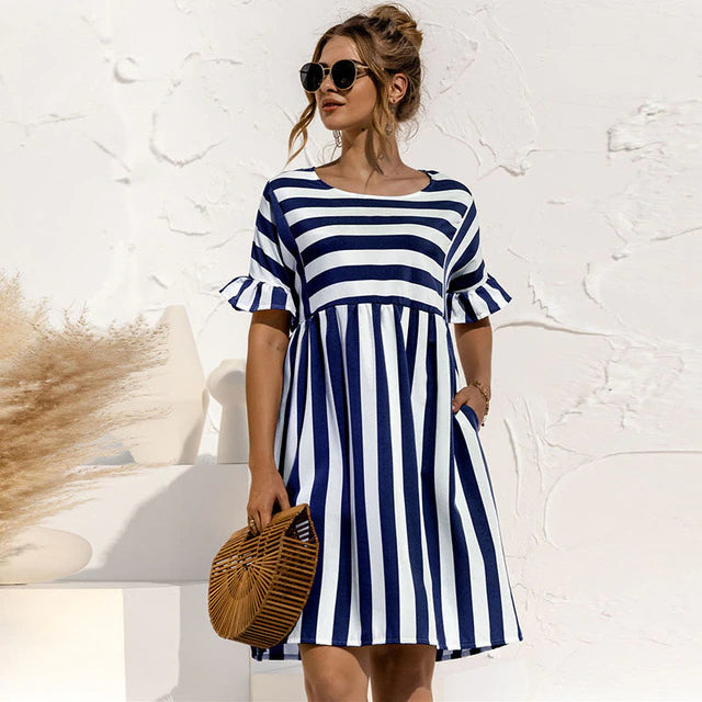 Women's Lightweight Breathable Stripe Sundress
