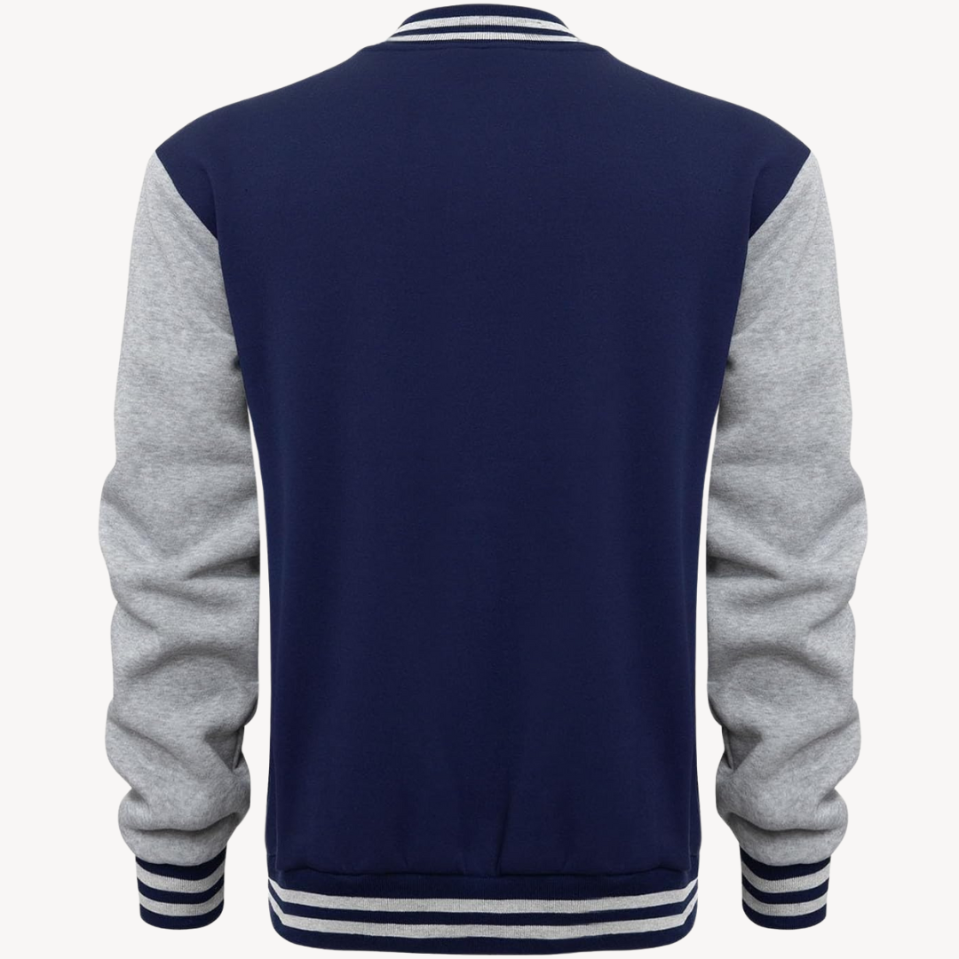 Men’s Color Block Varsity Jacket