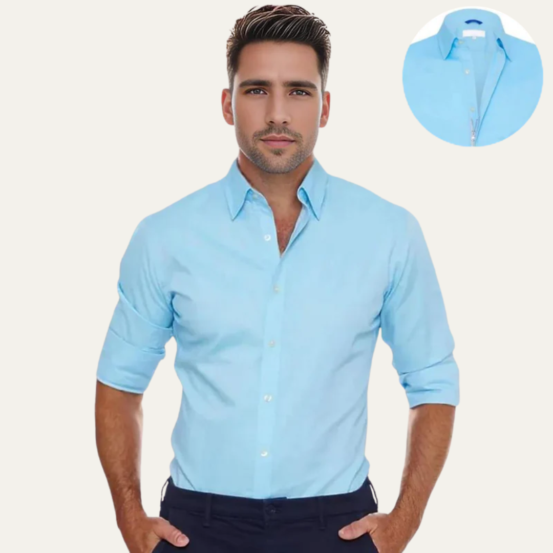 Men’s Slim Fit Casual Long Sleeve Button Down Shirt