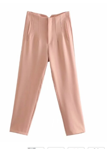 Classic Fit Women's High Waisted Work Trousers