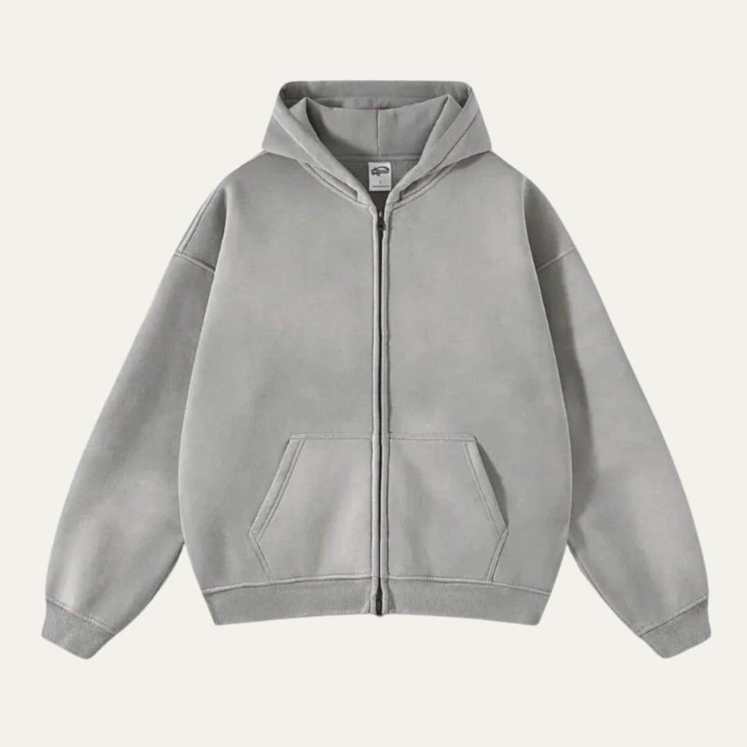 Men’s Relaxed Full-Zip Hoodie