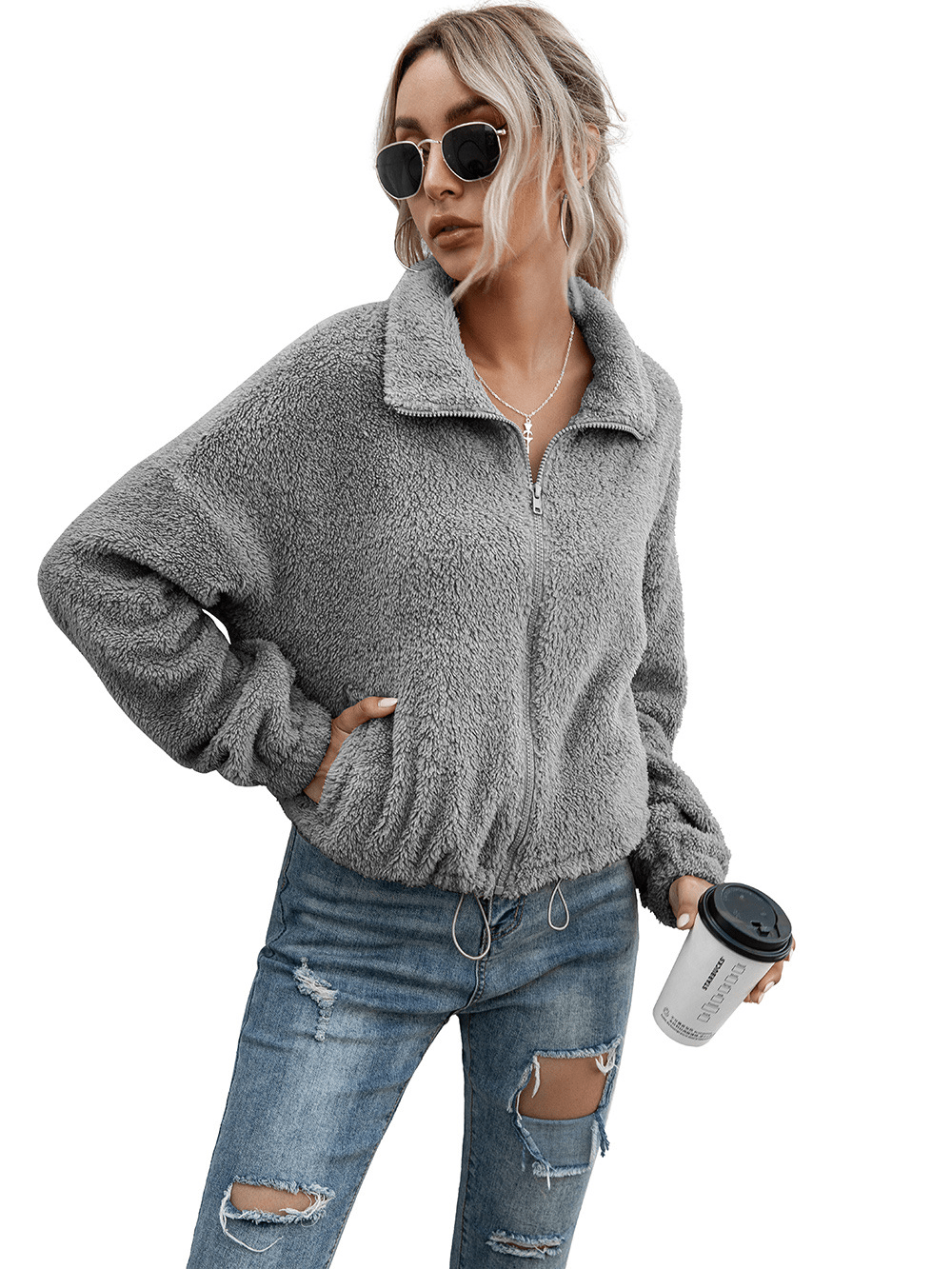 Warm Winter Zip Up Casual Jacket