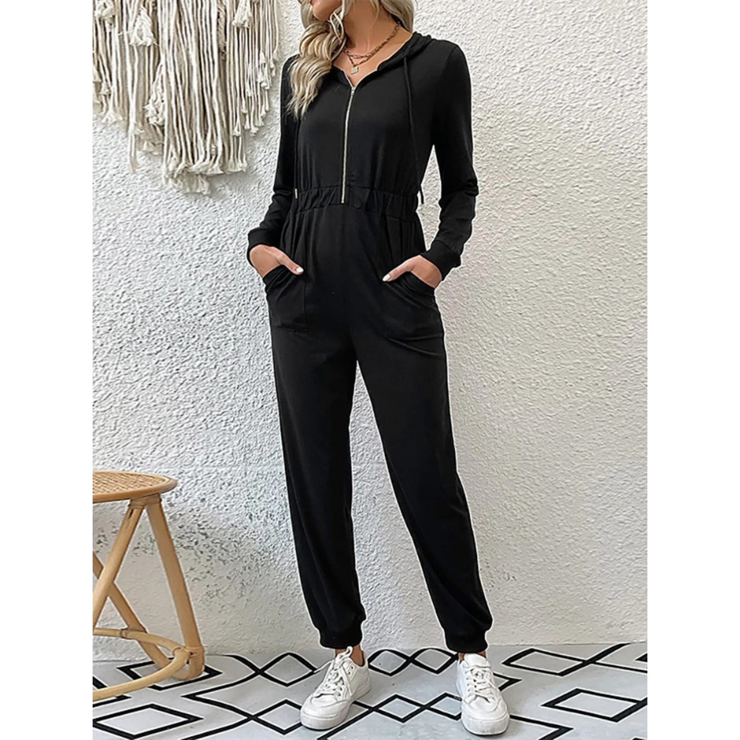 Comfortable Vintage Women's Jumpsuit Tracksuit
