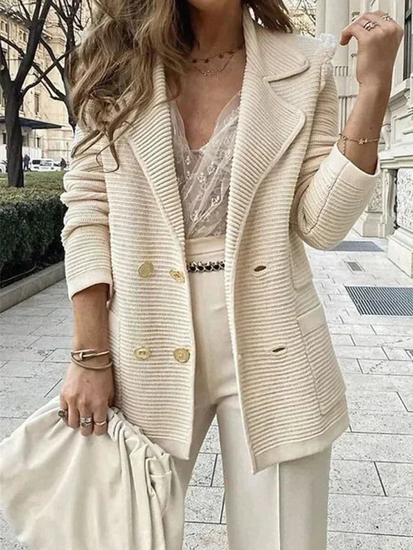 Women's Cozy Button Front Cardigan Sweater - BritishElegance