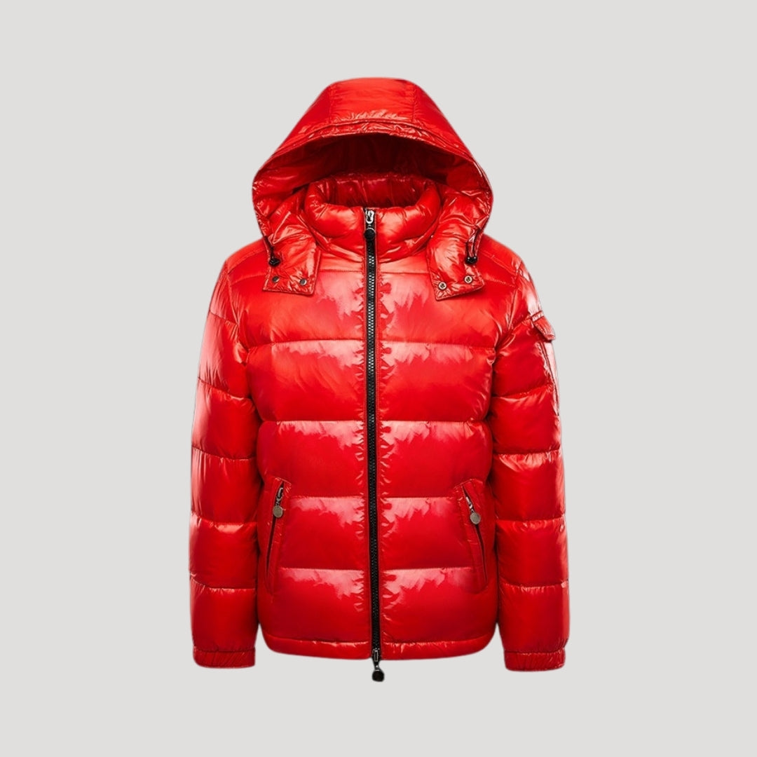 Men's Waterproof Black Parka Jacket – Warm Winter Puffer Coat