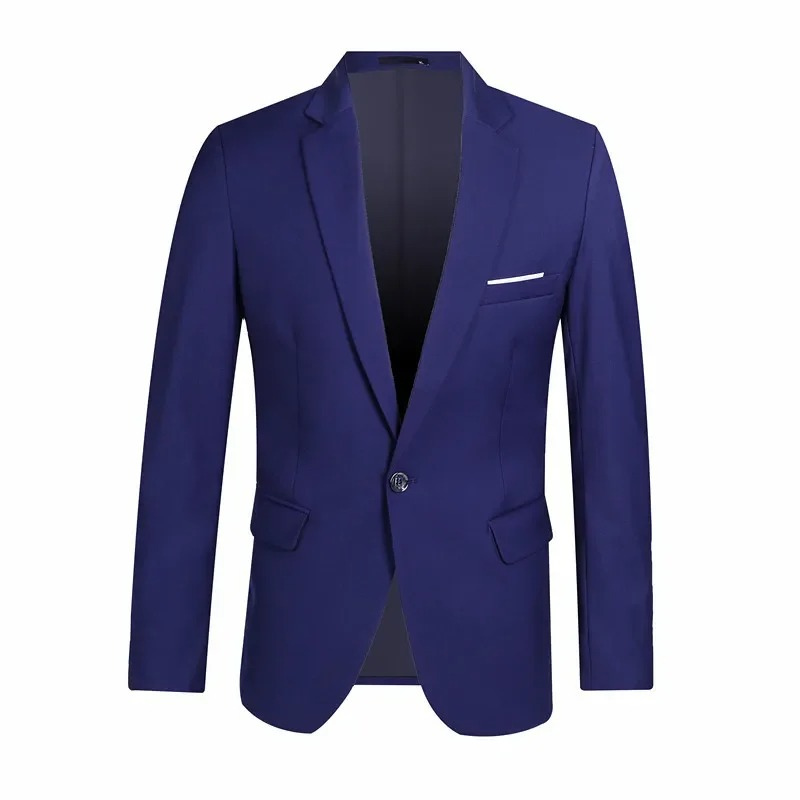 Men's Classic Tailored Fit Blazer Jacket