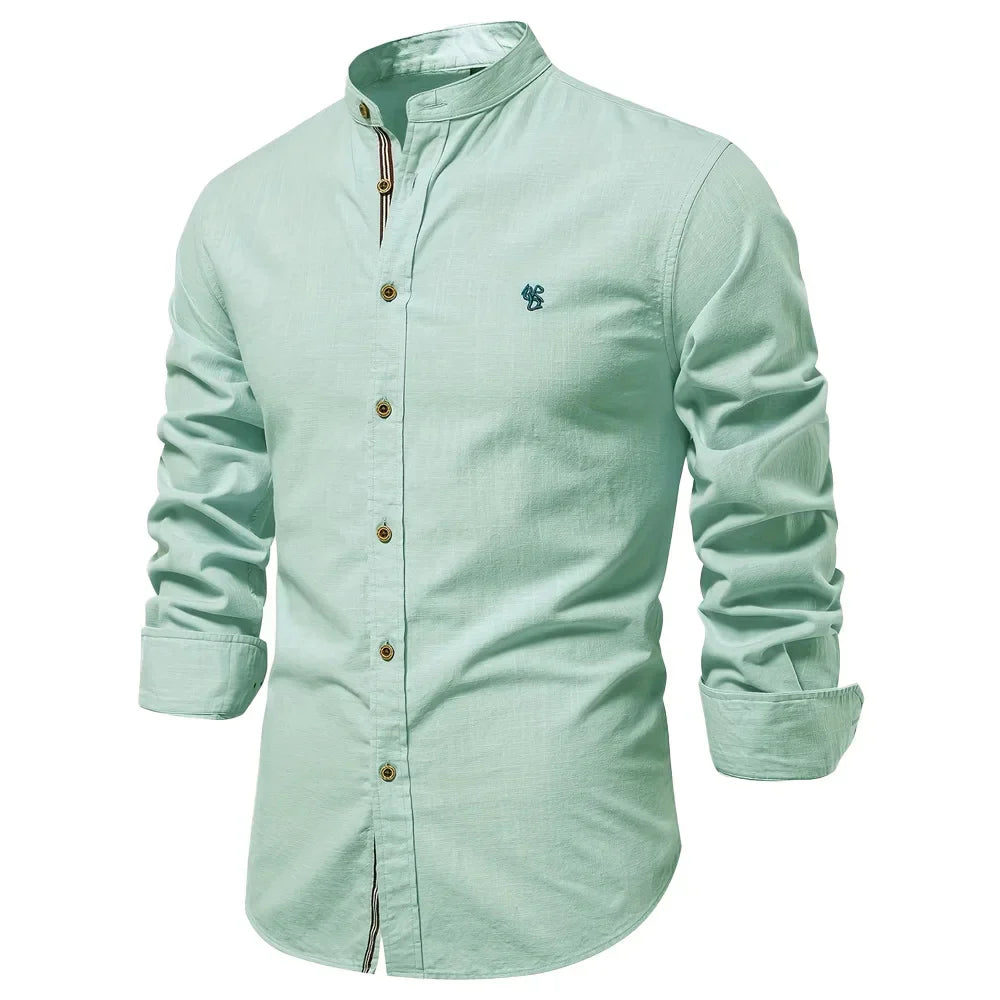 Classic Fit Long Sleeve Mens Button Down Shirt
