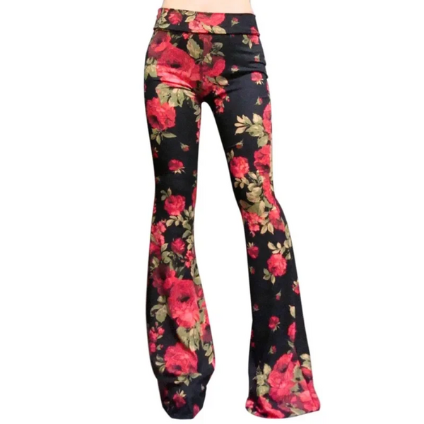Versatile Women's Printed Wide Leg Pants