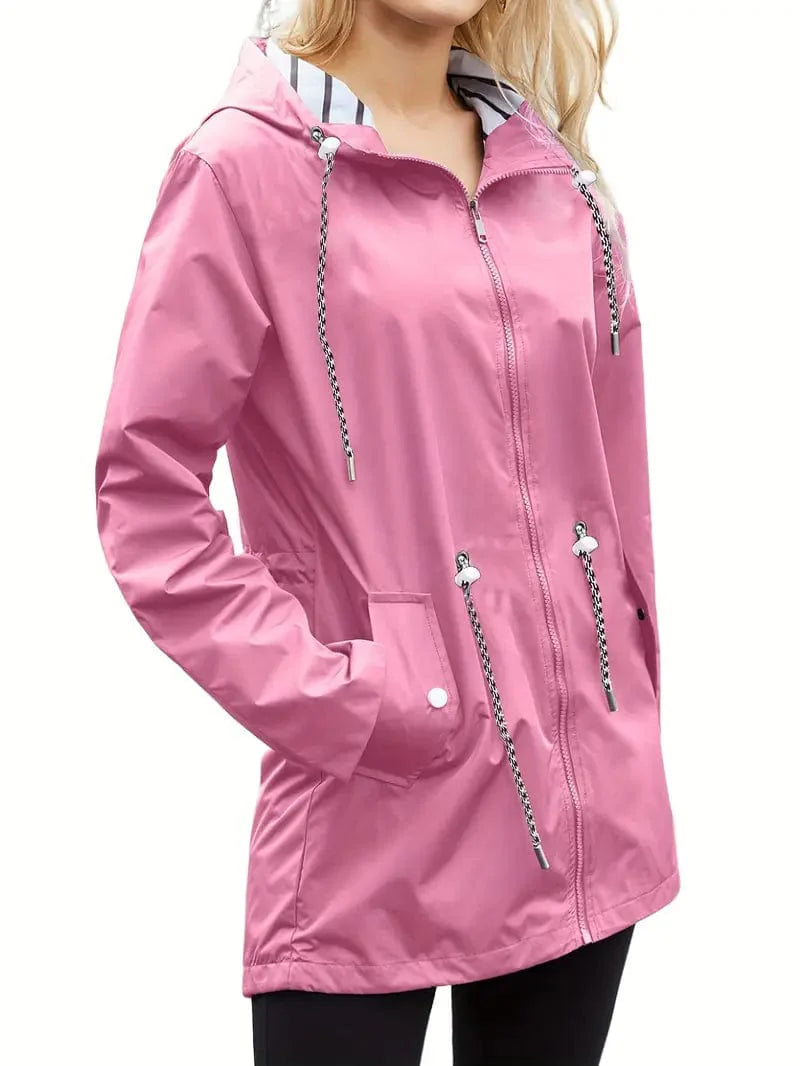Waterproof Women's Rain Jacket Classic Winter Coat
