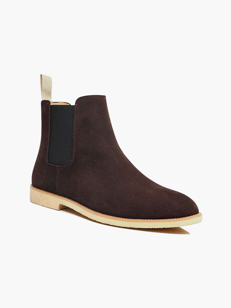 Men's Stylish Black Ankle Boots - Genuine Leather Comfort Fit