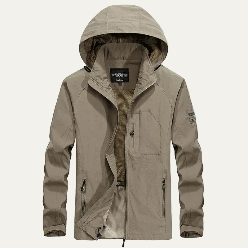 Men’s Outdoor Waterproof Detachable Hood Windbreaker