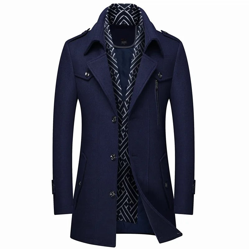 Classic Men's Wool Coat