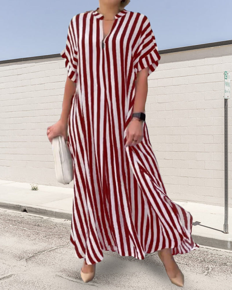 Casual Stripe Sundress for Women