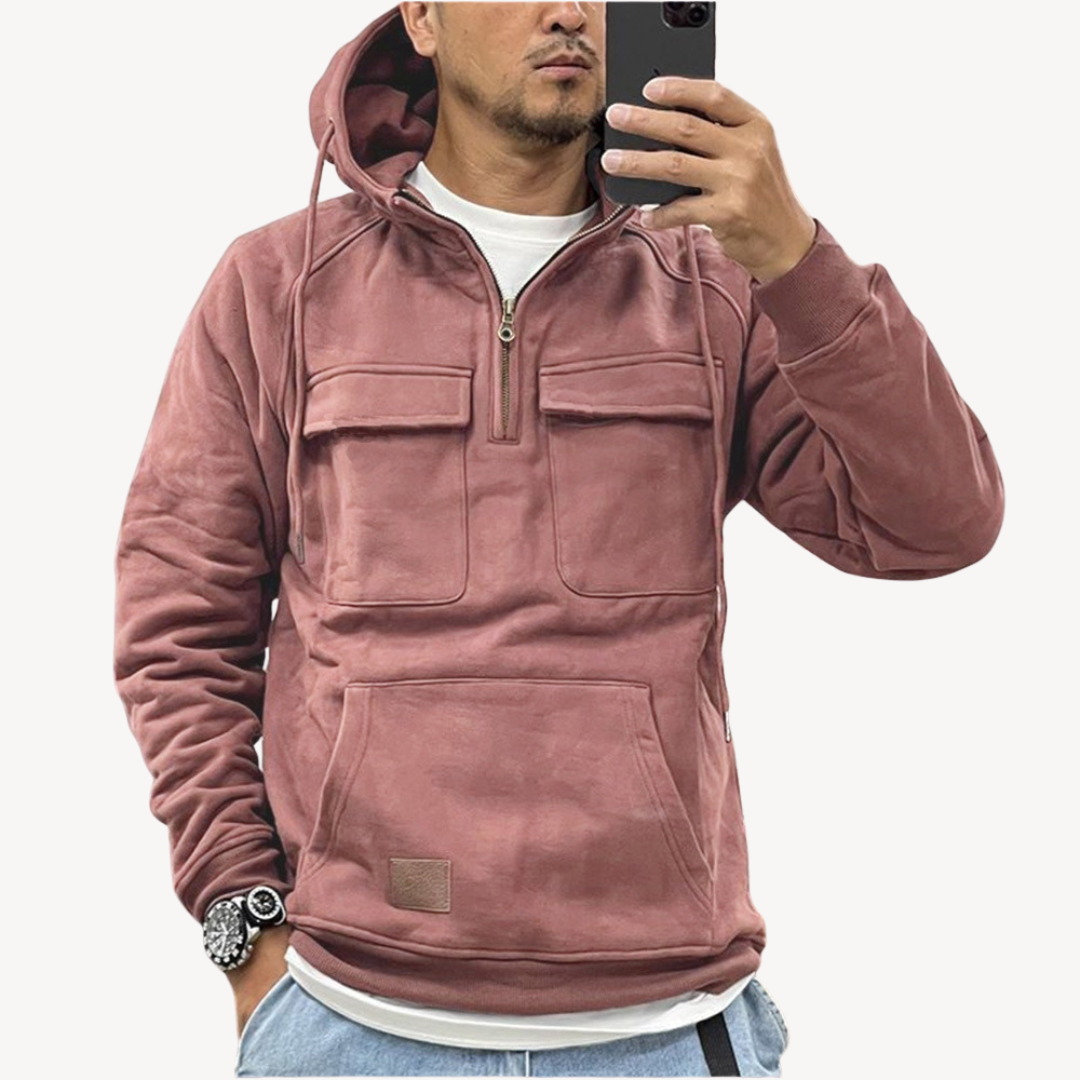 Men's Fleece Cargo Hoodie