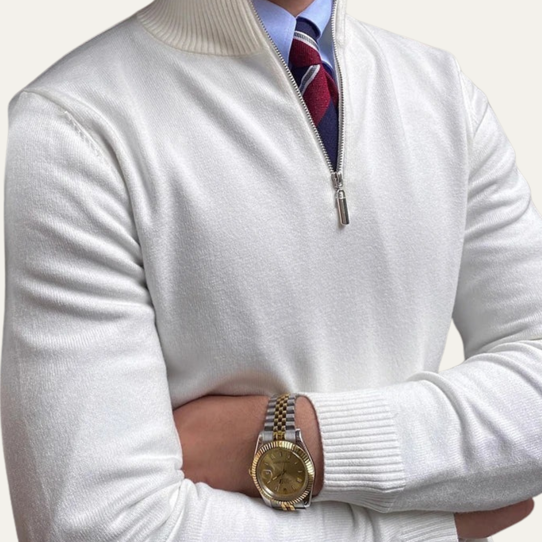 Men’s Classic Half-Zip Pullover Sweater