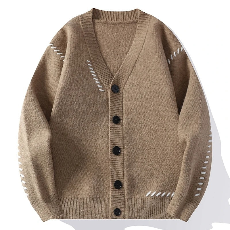 Soft Cable Knit Sweater with Decorative Stitches