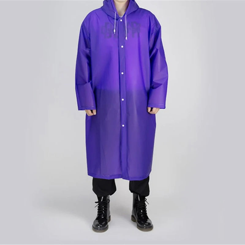 Waterproof Unisex Rain Jacket For Outdoor Use