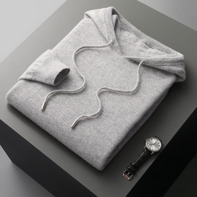 Simple Men's Pullover Hoodie with Adjustable Fit