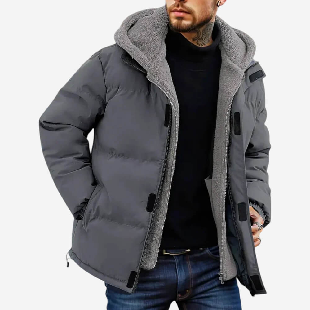 Fleece-Lined Winter Puffer