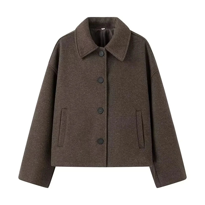 Relaxed Fit Ladies Long Jacket - BritishElegance