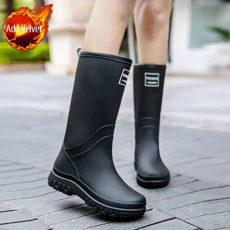 CloudCush | Stylish Reliable Waterproof Mid-Calf Women's Rain Boots
