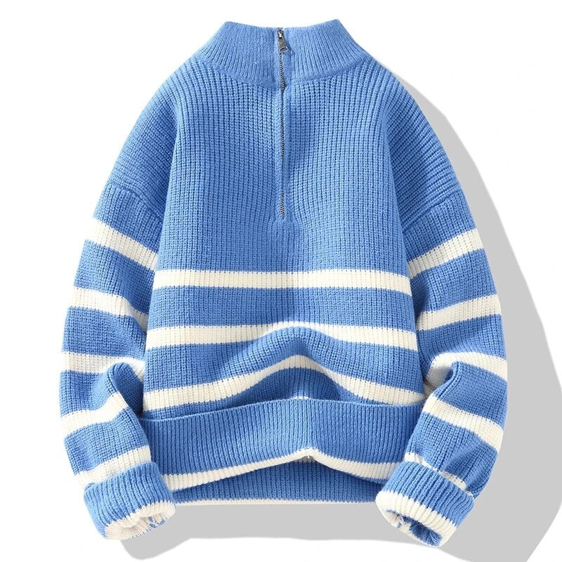 Women's Warm Zip Up Knit Sweater