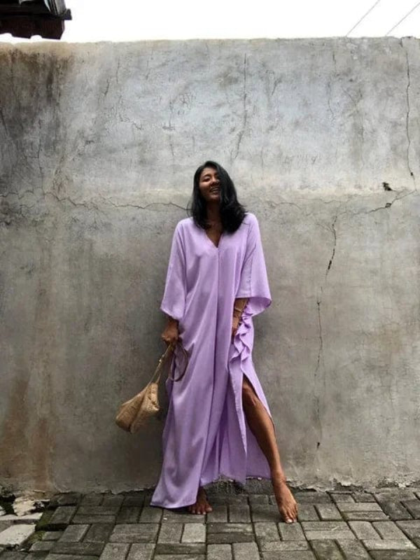 Casual Floral Maxi Sundress for Women
