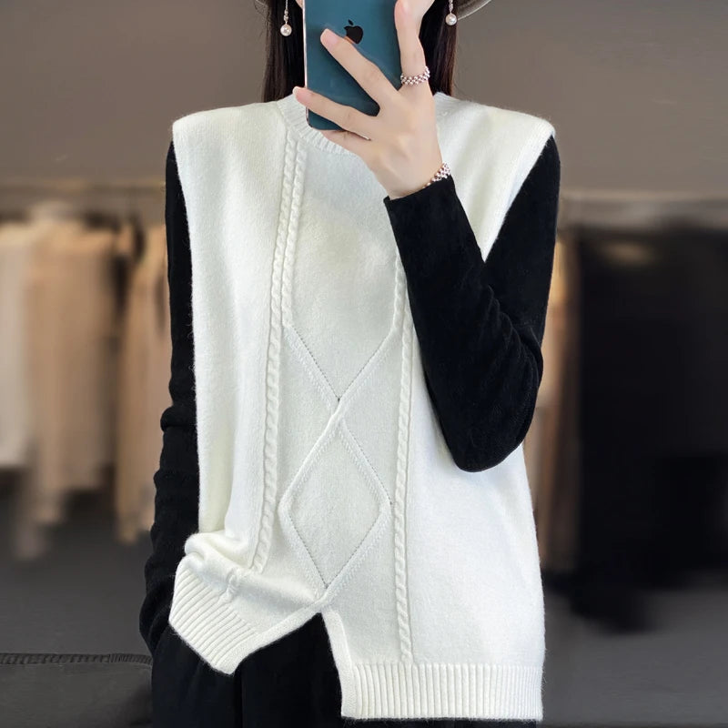 Women's Cashmere O-neck Pullover