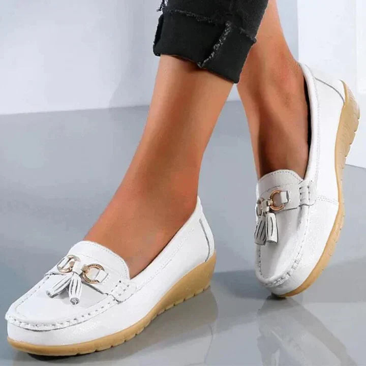 Leather orthopedic moccasins: Lou