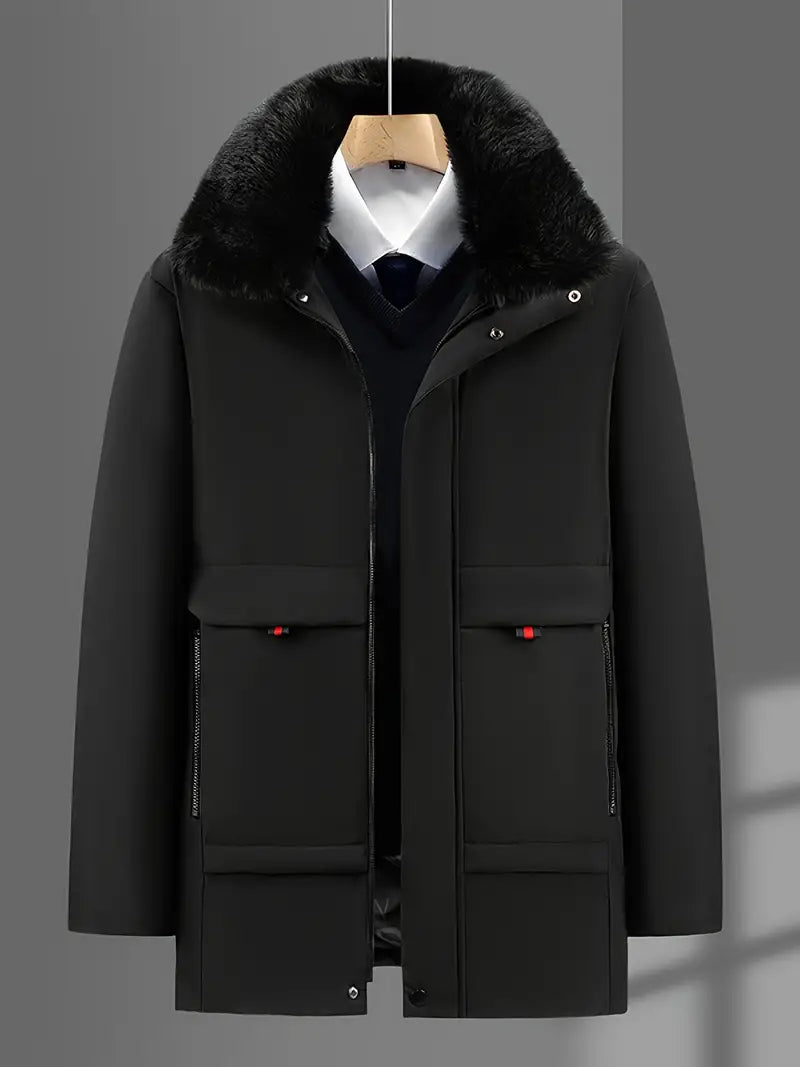 Water-resistant men's parka - arel stylish design