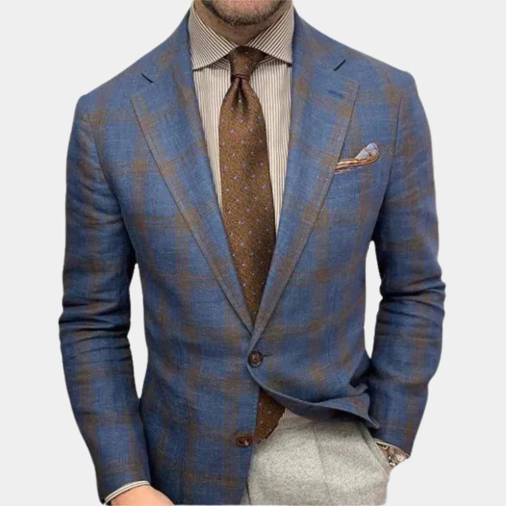 Blazer - Fabric Blend Slim Tailored Front & Easy Movement