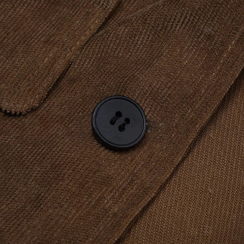Men’s Tailored Corduroy Two Button Blazer