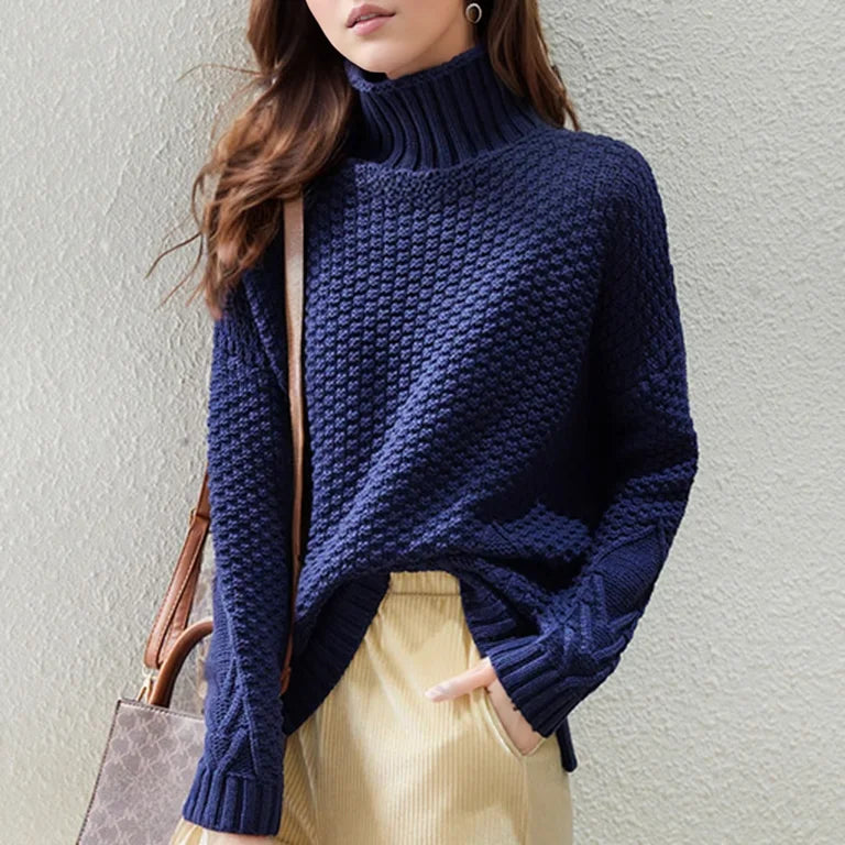 Classic Women's Knit Turtleneck Sweater