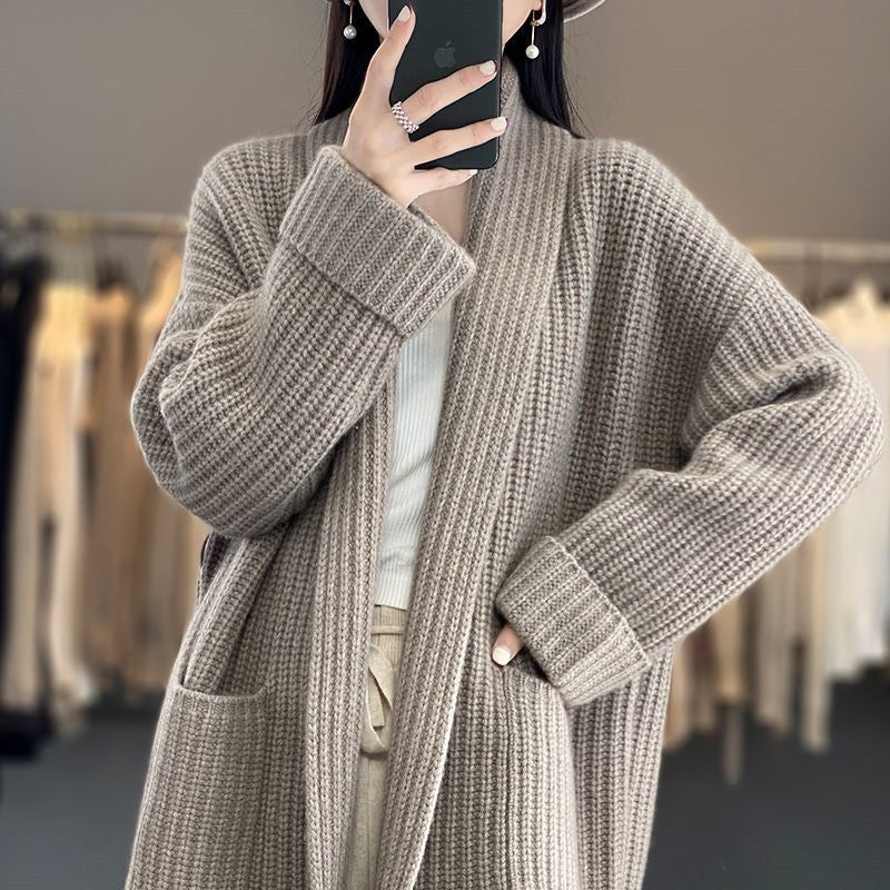 Cardigan Knit Blend – Long Open Front & Extra Coverage
