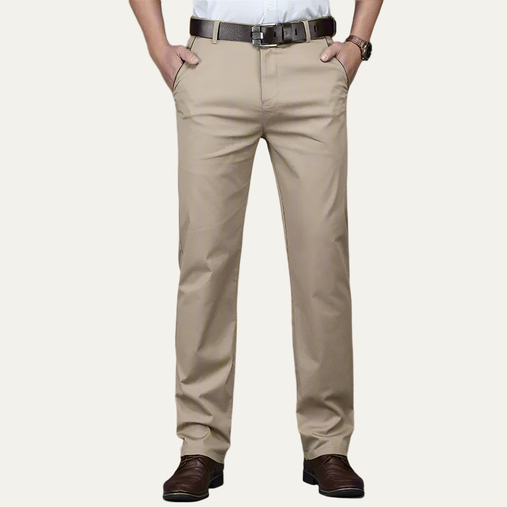 Men’s Tailored Straight Leg Dress Trousers