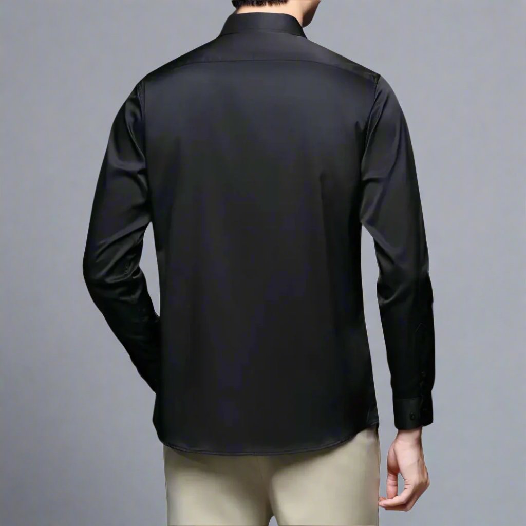 Casual Slim Fit Silk Shirt