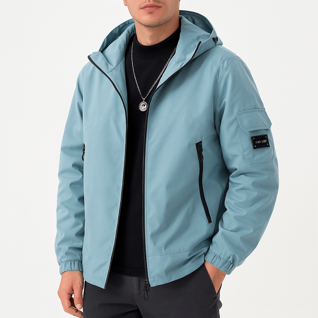 Water-Resistant Hooded Jacket