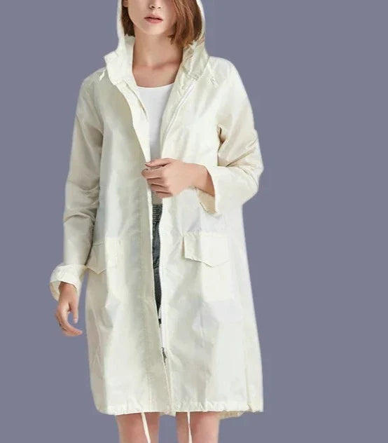 Waterproof Women's Zip Rain Jacket