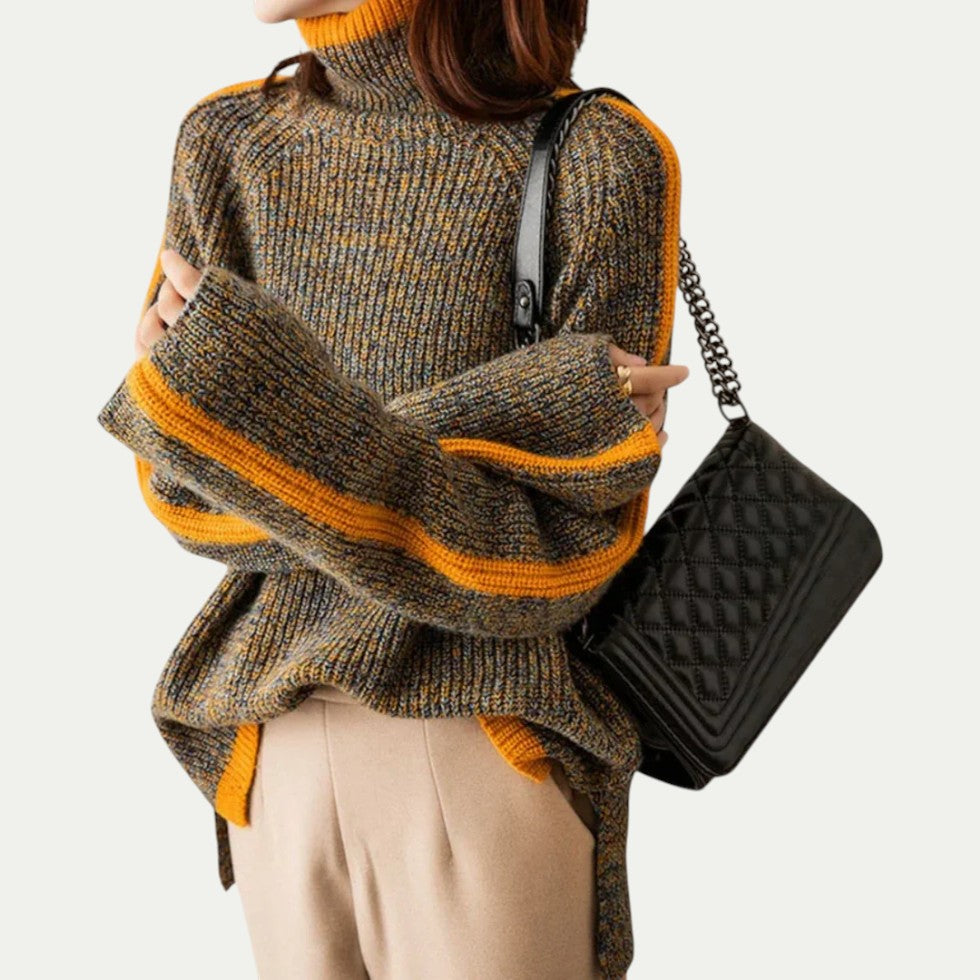 Women’s Textured Knit Turtleneck Sweater