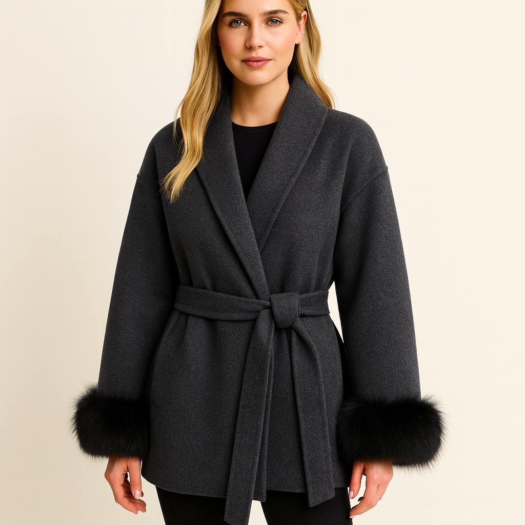Colette | Luxurious Belted Coat with Timeless Elegance