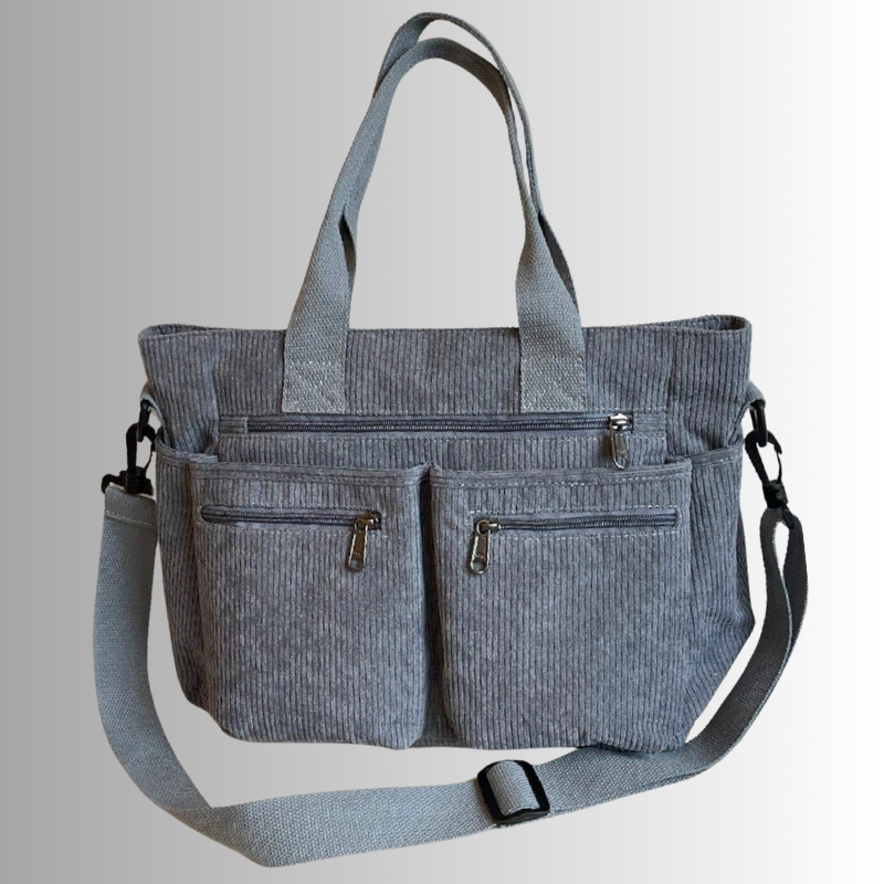 Corduroy Chic | Stylish Versatile Tote Bag for Everyday Use