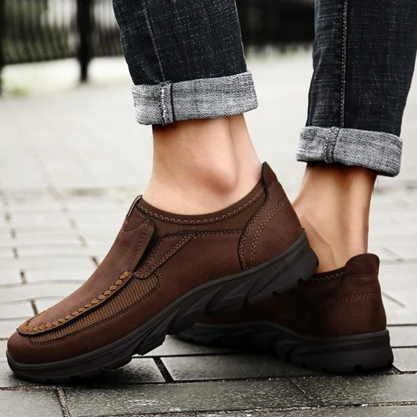 Luxus Slipper mit traditionellem Handlook