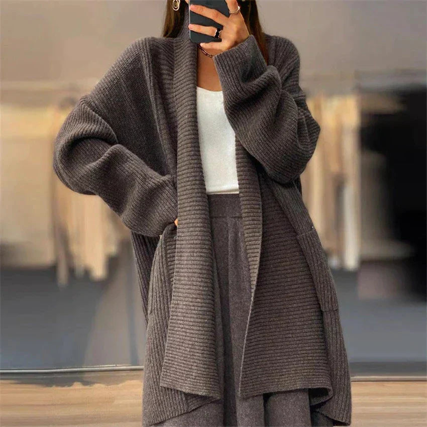 Ladies' Sweater with Large Pockets