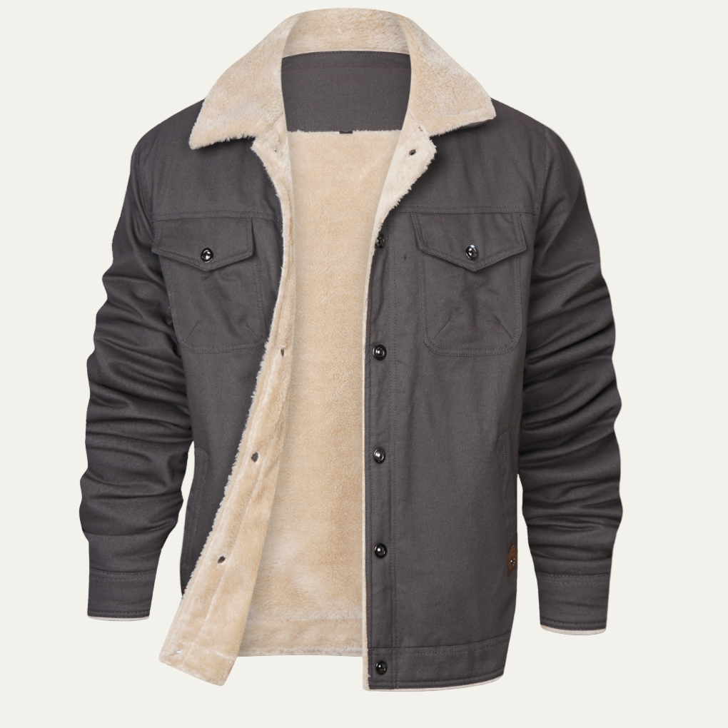 Men’s Thermal Fleece Outdoor Windbreaker Jacket