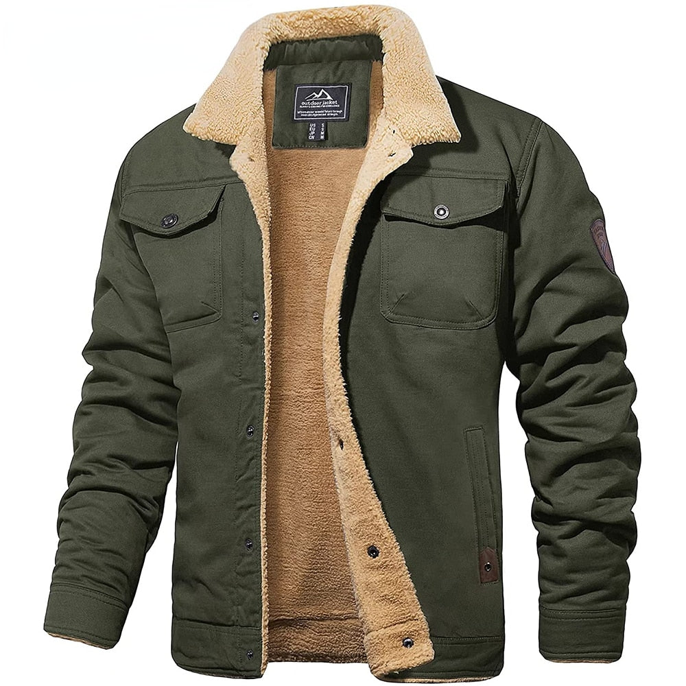 Insulated Fleece Men's Winter Coat