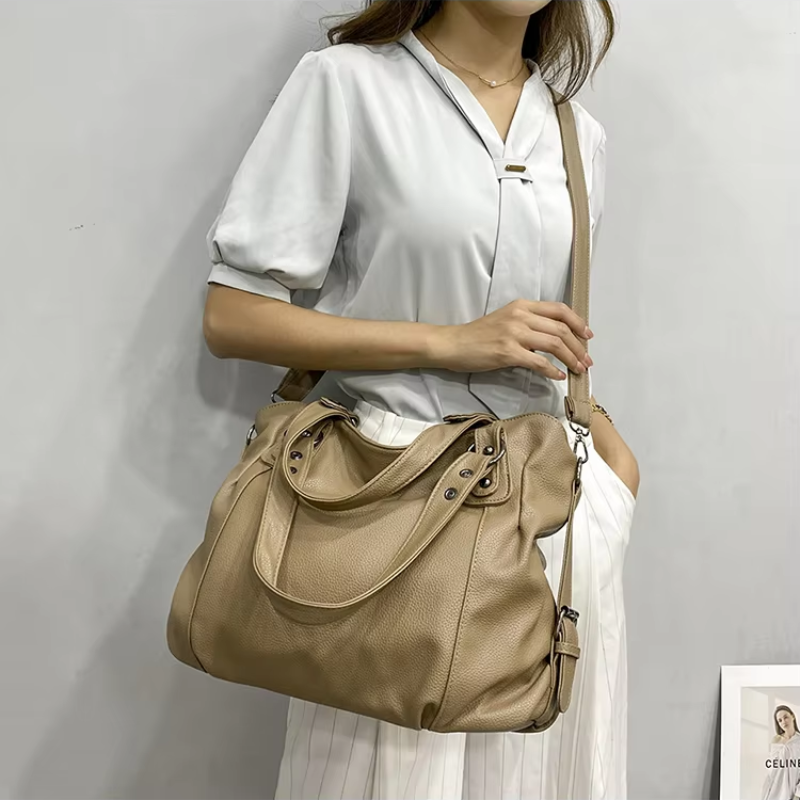 HERA - Large soft leather handbag