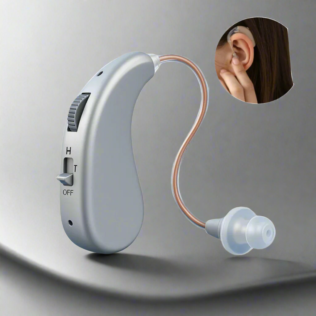 Rechargeable Behind Ear Hearing Aid For Adults - BritishElegance