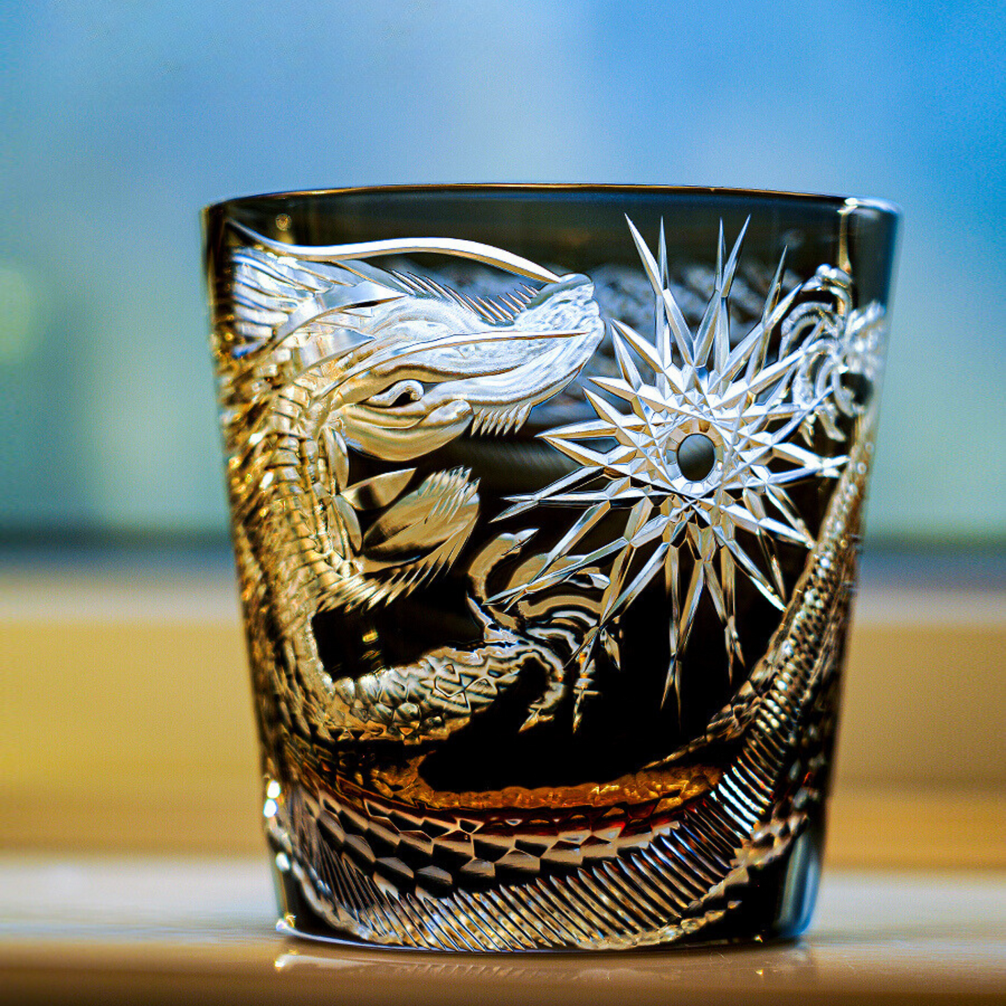 Luxury Handmade Dragon Whiskey Glass Gift Set - BritishElegance